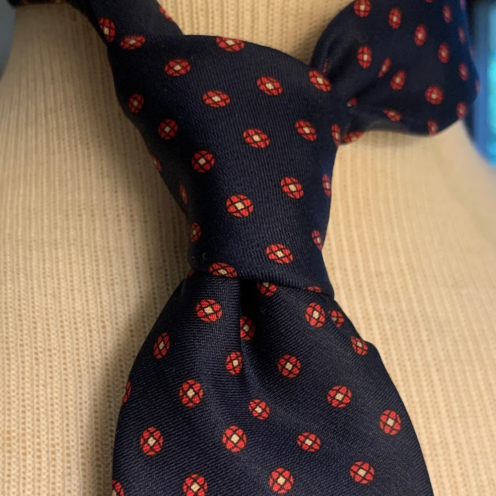 PRINCE EGON VON FURSTENBERG VIBTAGE SILK FOULARD NECKTIE